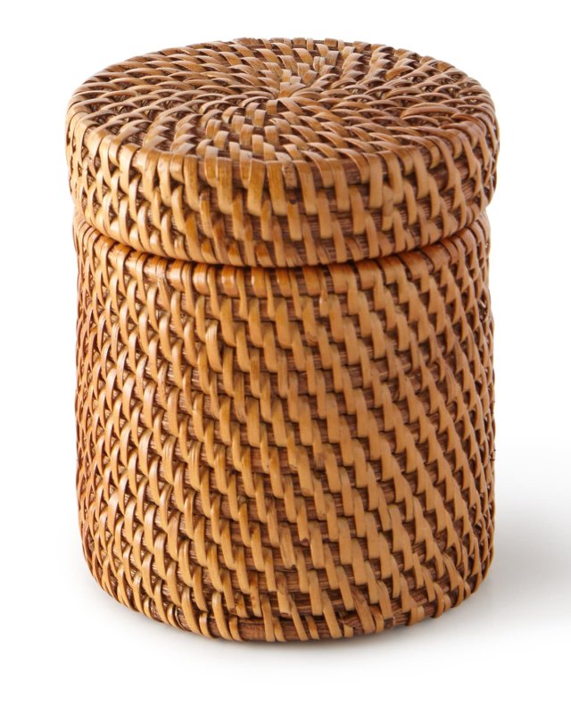 Dalton Round Rattan Canister